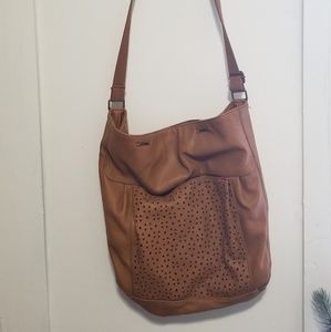 Faux Leather Shoulder/Messenger Bag